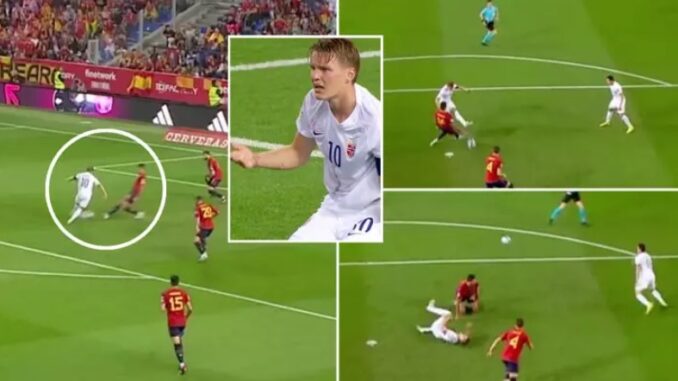 Jamaahiirta Arsenal Oo Ku Eedeeyay Rodri Inuu Isku Dayay Inuu Si Ku Talogal Ah U Dhaawaco Kabtankooda Odegaard