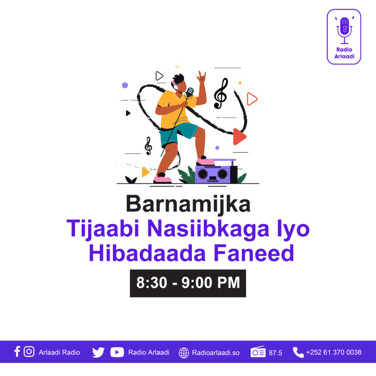 Barnaamijka Tijaabi Nasiibkaaga iyo Hibadaada Faneed Ee Arlaadi Radio