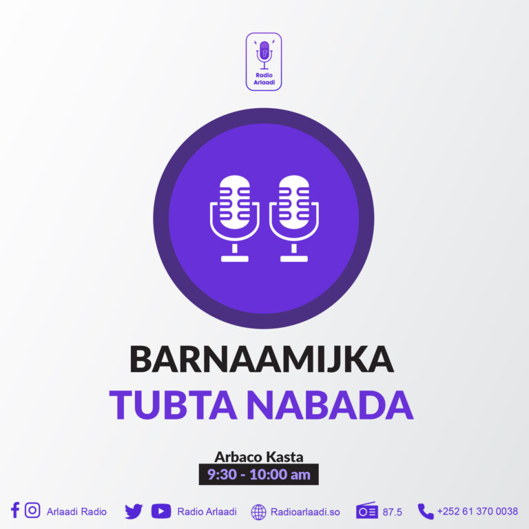 Barnaamijka Tubta Nabadda qaybta 407aad Ee Arlaadi Radio.