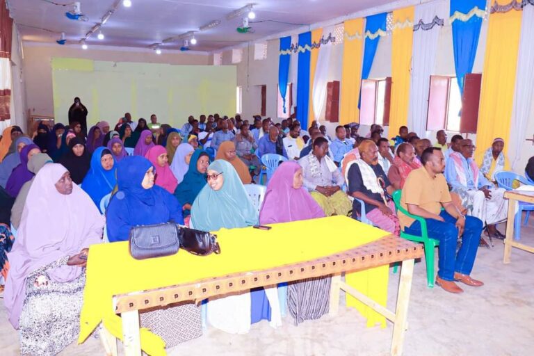 Haweenka Magaalada Baydhabo Oo lagala hadlay Horumarinta Amniga Magaalada.