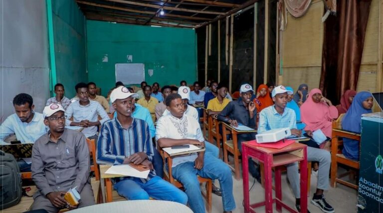 Dhalinyarada Baydhabo Oo Loo Qabtay Tababar Lagu barayo ka faa’ideysiga Kheyraadka Dalka.