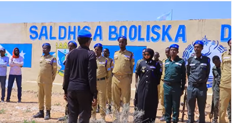 Saldhig Boolis oo Laga Hirgaliyay Deegaanka Saaxa-wanaag Gobalka Mudug.